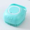Bathroom Puppy Big Dog Bath Massage Gloves Brush Soft Safety Silicone