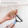 Large Pets Fur Knot Cutter Dog Grooming Shedding Tools Hair Removal Comb Brush Double Sided